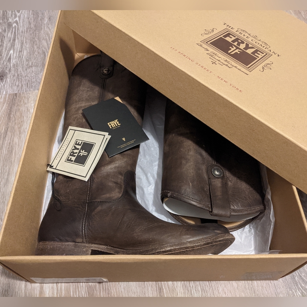 Frye Melissa Button leather boots